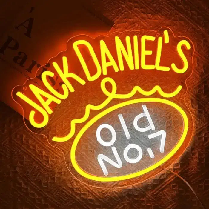 Jack Daniels Logo Neon Sign LED Light