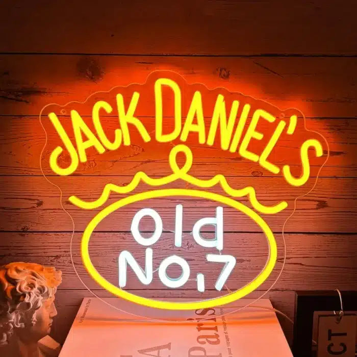 Jack Daniels Logo Neon Sign LED Light