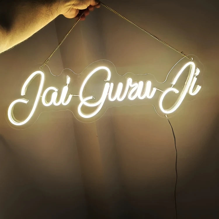 Jai Guru Ji Neon Sign