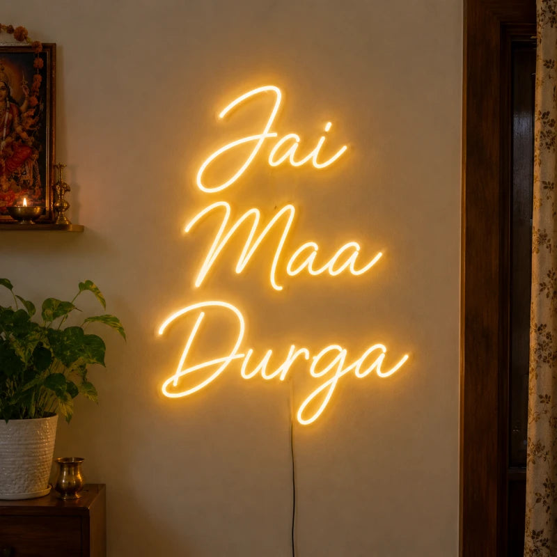 Jai Maa Durga LED Neon Sign