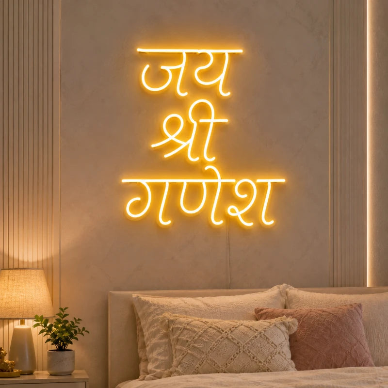 Jai Shree Ganesh LED Neon Sign