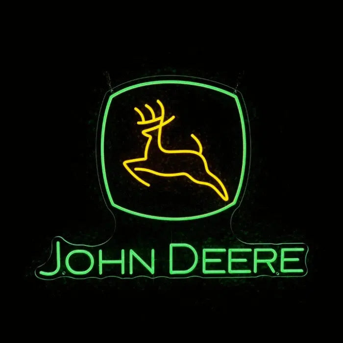 John Deere Logo Neon Sign LED Light