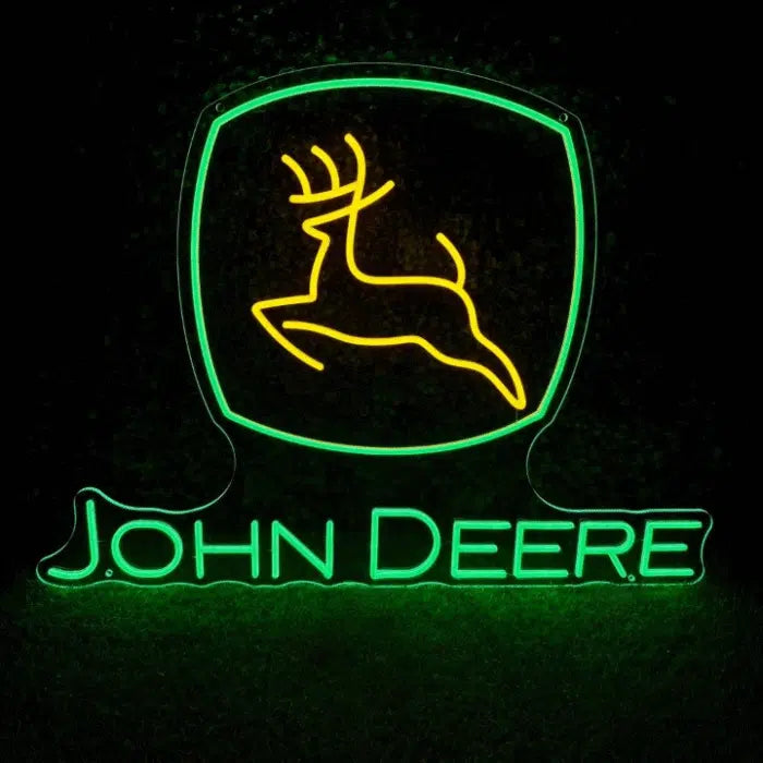 John Deere Logo Neon Sign LED Light