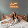 Just Relax Neon Sign For Wall Decor