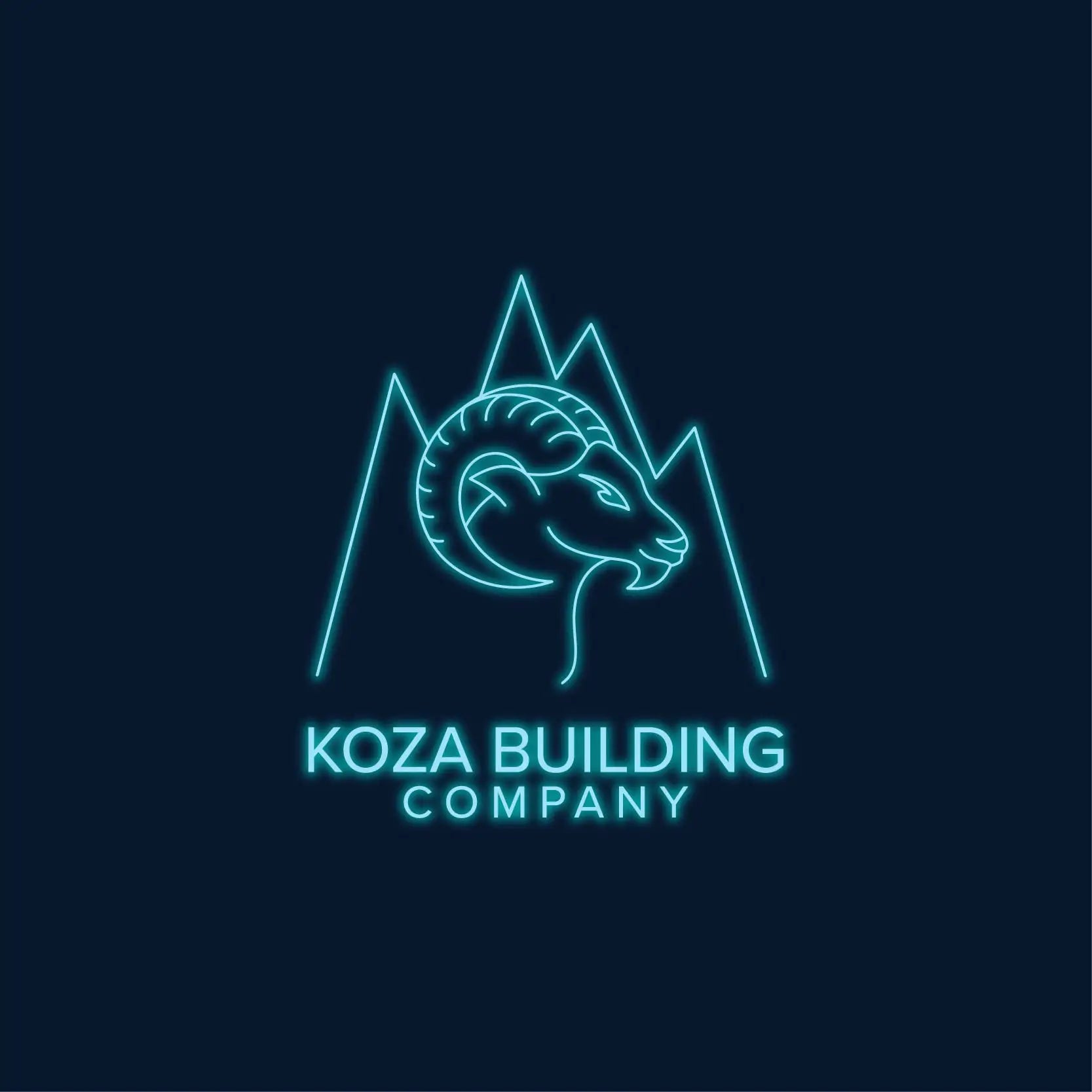 Koza Building Company Logo Neon Sign LED Light