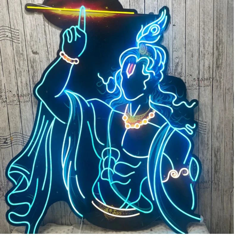 Krishna UV Print Neon Sign