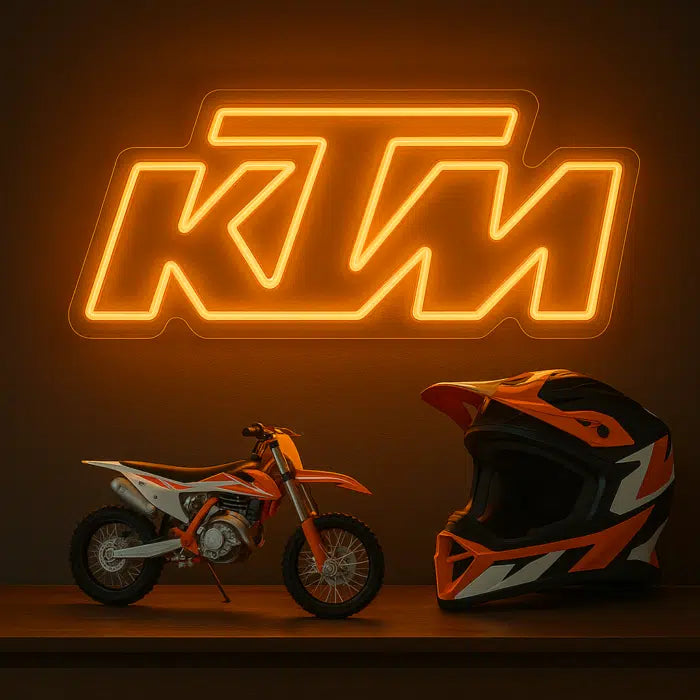 KTM Logo Neon Sign LED Light