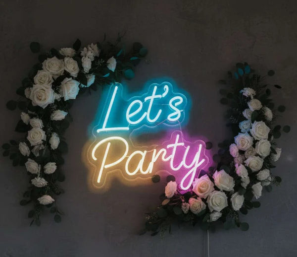 Let's Party Neon Sign