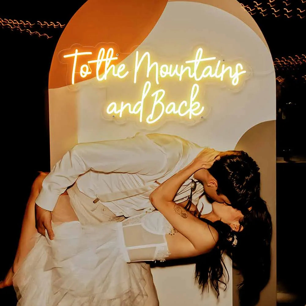 To The Mountains And Back LED Neon Light Sign