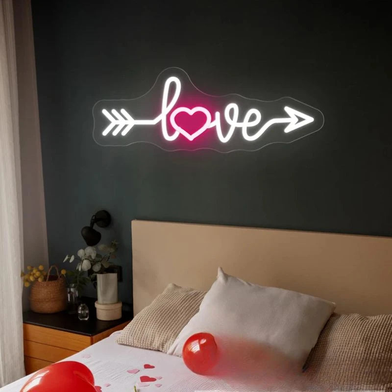 Love Neon Sign For Couple's Room