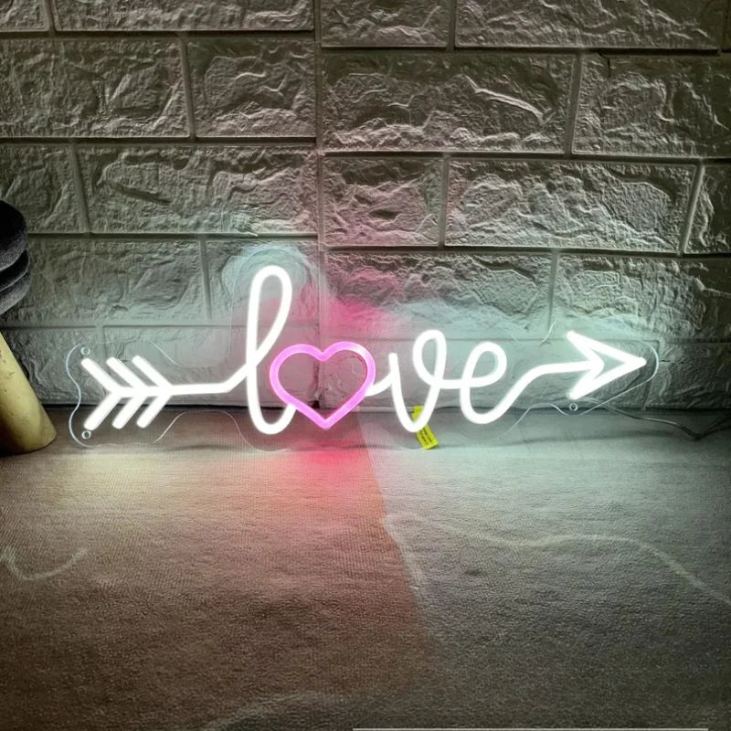 Love Neon Sign For Couple's Room