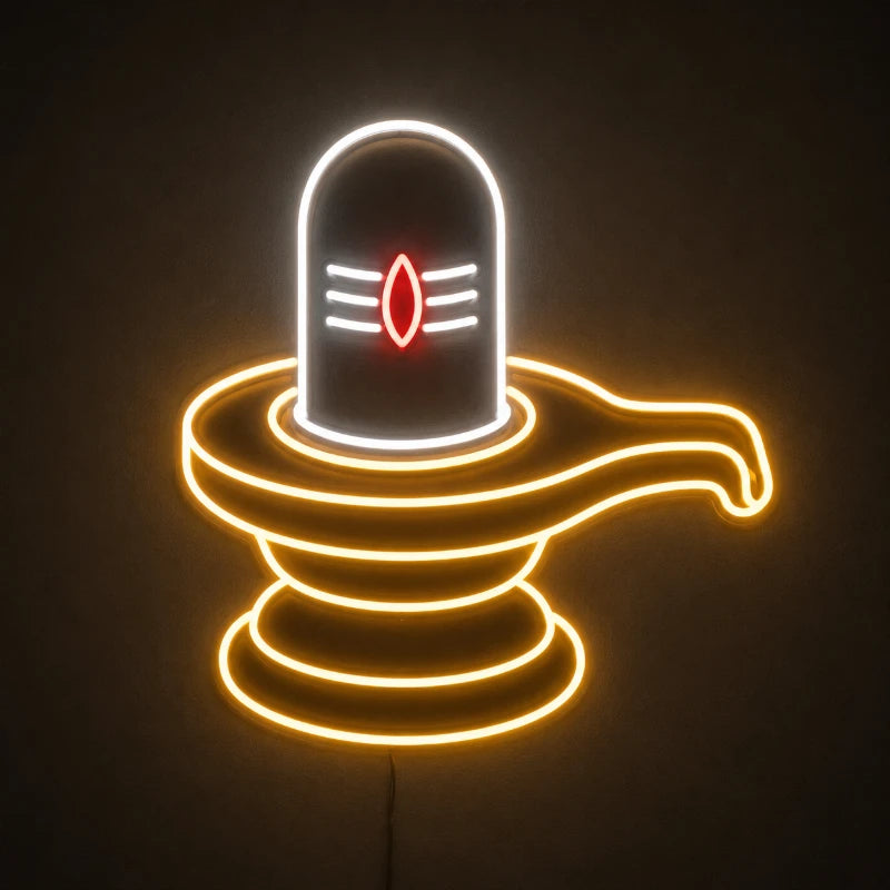 Mahadev Shivling Neon Light