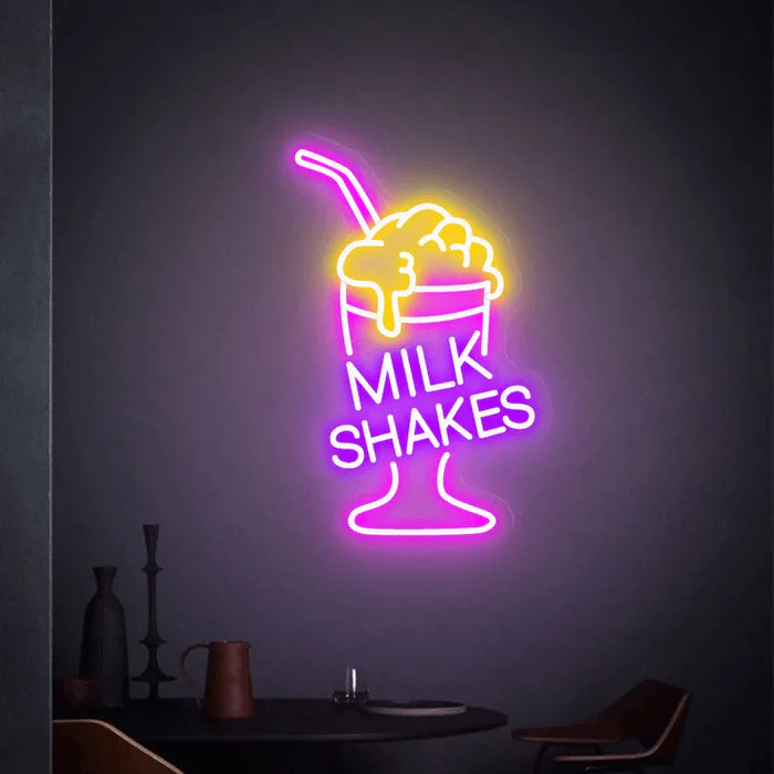 Milkshake Neon Sign