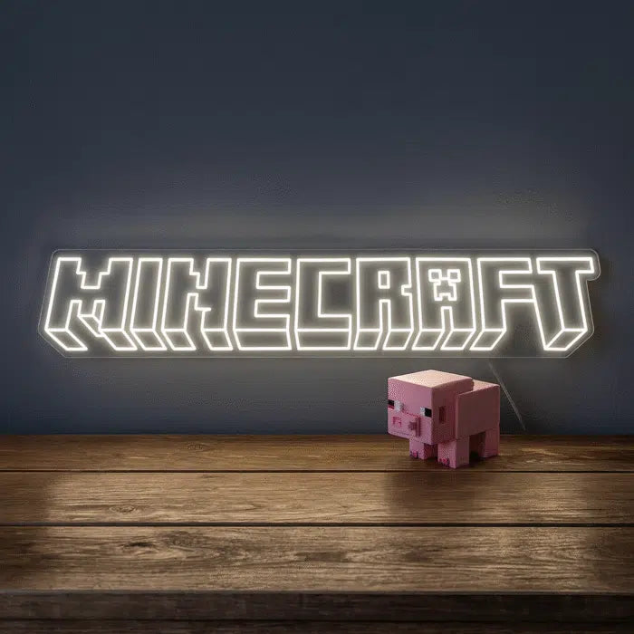 Minecraft Logo Neon Sign LED Light