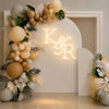 Minimalist Wedding Party Backdrop Wall Decor
