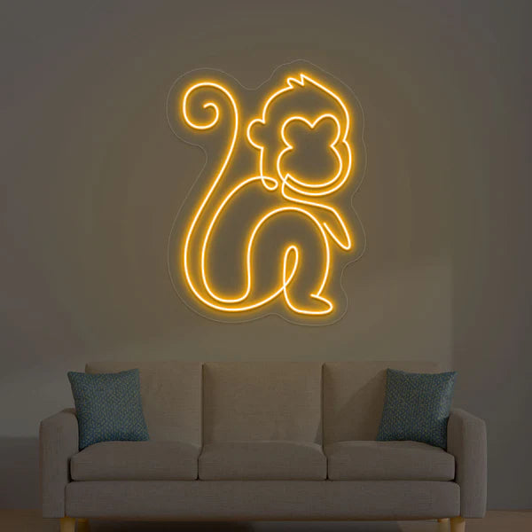 Monkey Neon Sign