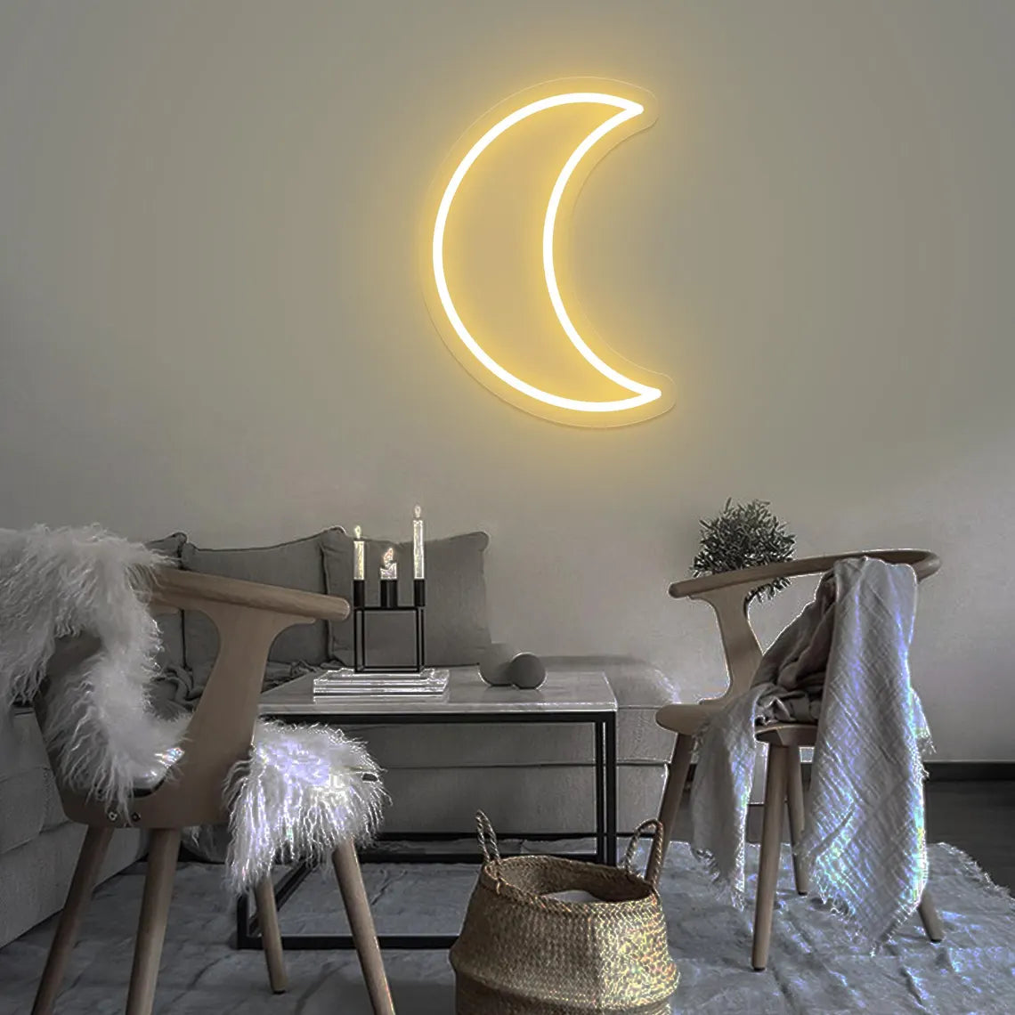 Moon Neon Sign
