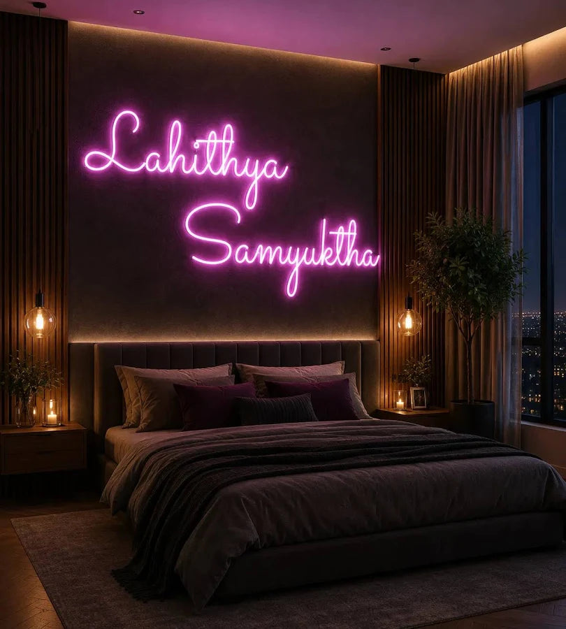Name Neon Sign for Couple