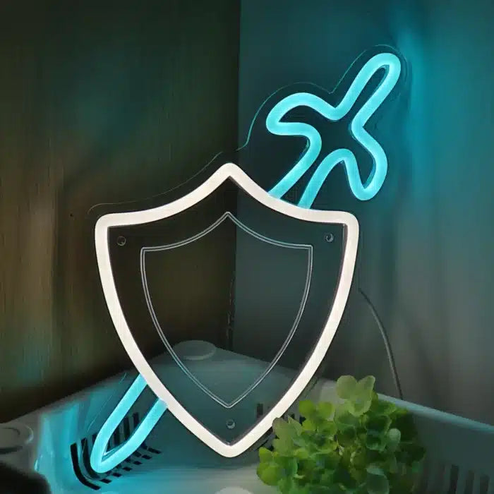 Neon Sword And Shield