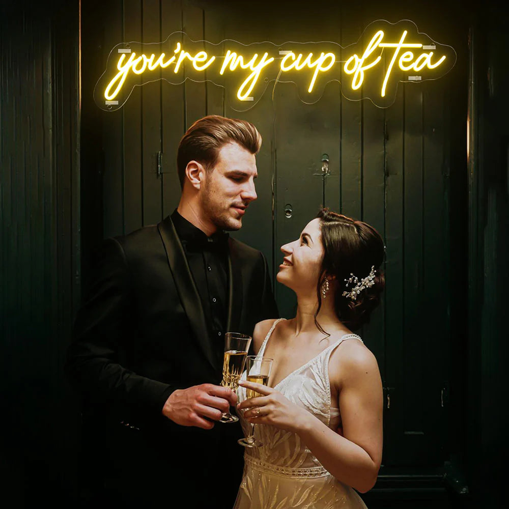 Heartwarming You Are My Cup Of Tea Neon Art
