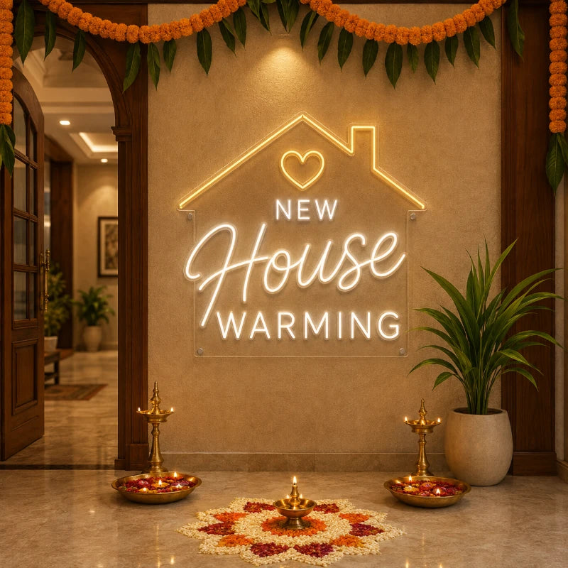 New House Warming Neon Light Sign