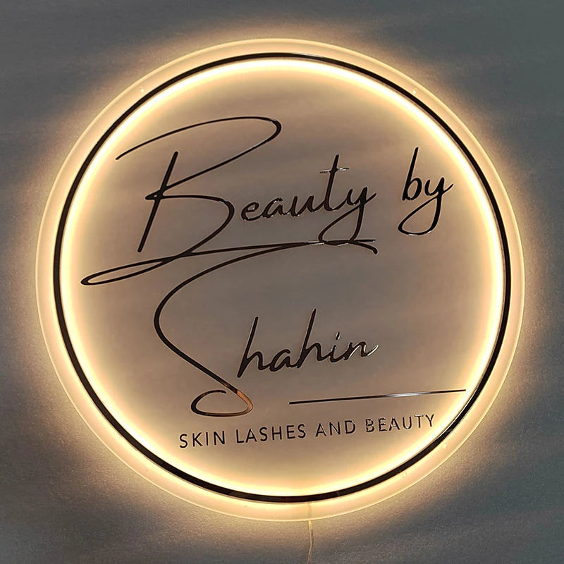 New Acrylic Mirror Gold Logo