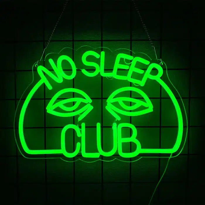 No Sleep Club Neon Sign LED Light