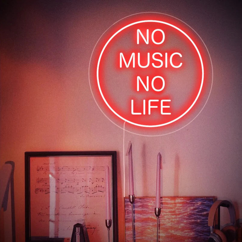 No Music No Life Neon Sign