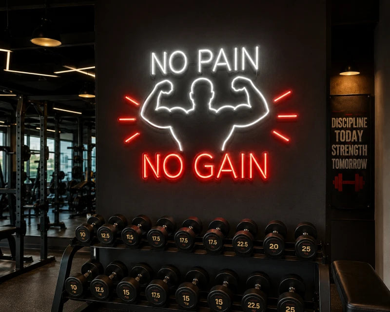 No Pain No Gain LED Neon Light