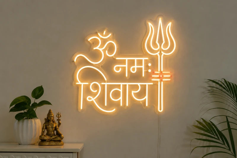 Om Namah Shivay LED Neon Lights