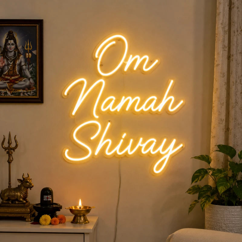 Om Namah Shivay LED Neon Sign
