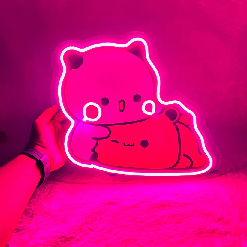 Peach & Goma Neon Design