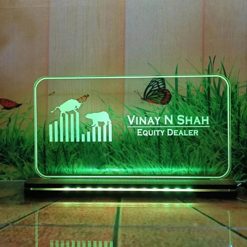 Personalized Acrylic LED Business Name Board