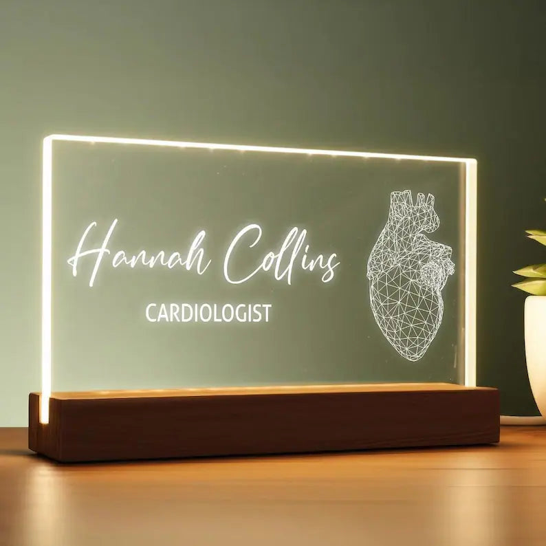 Personalized Acrylic LED Name Plate Lamp