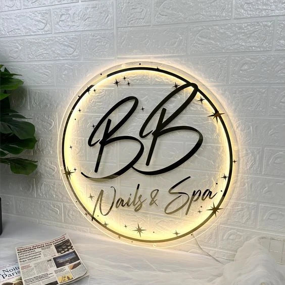 Personalized Acrylic Sign Custom Logo Wall Art