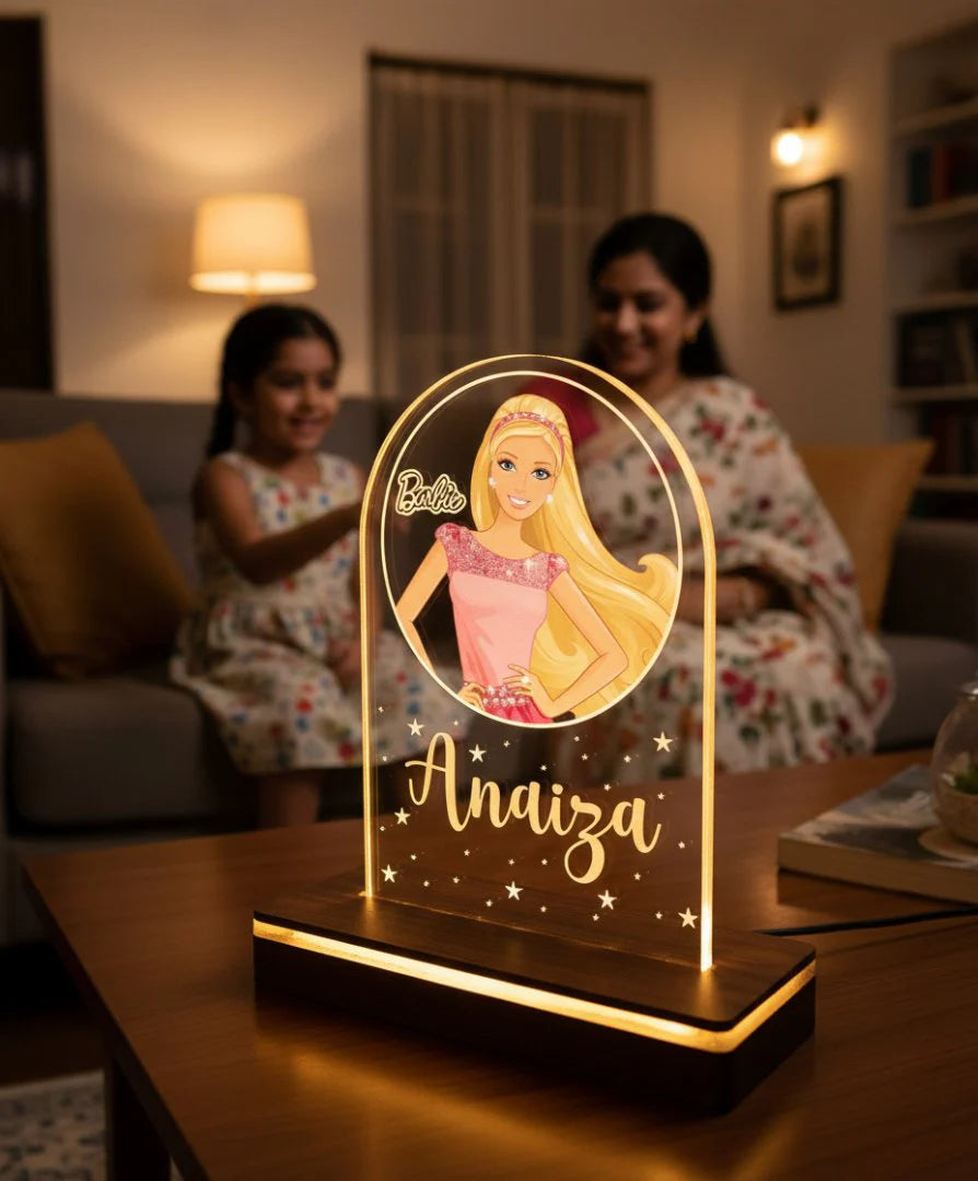 Personalized Barbie LED Table Lights