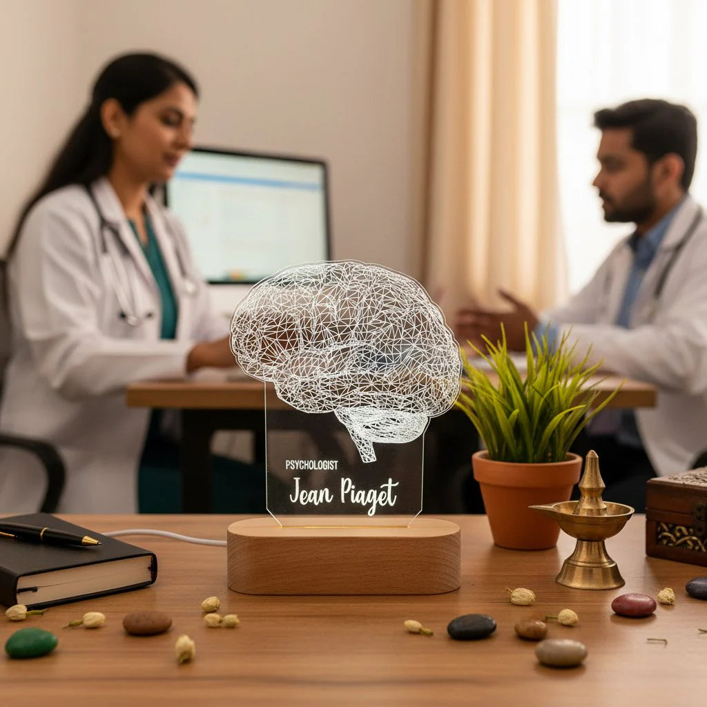 Personalized Brain LED Desk Lamp Neurologist