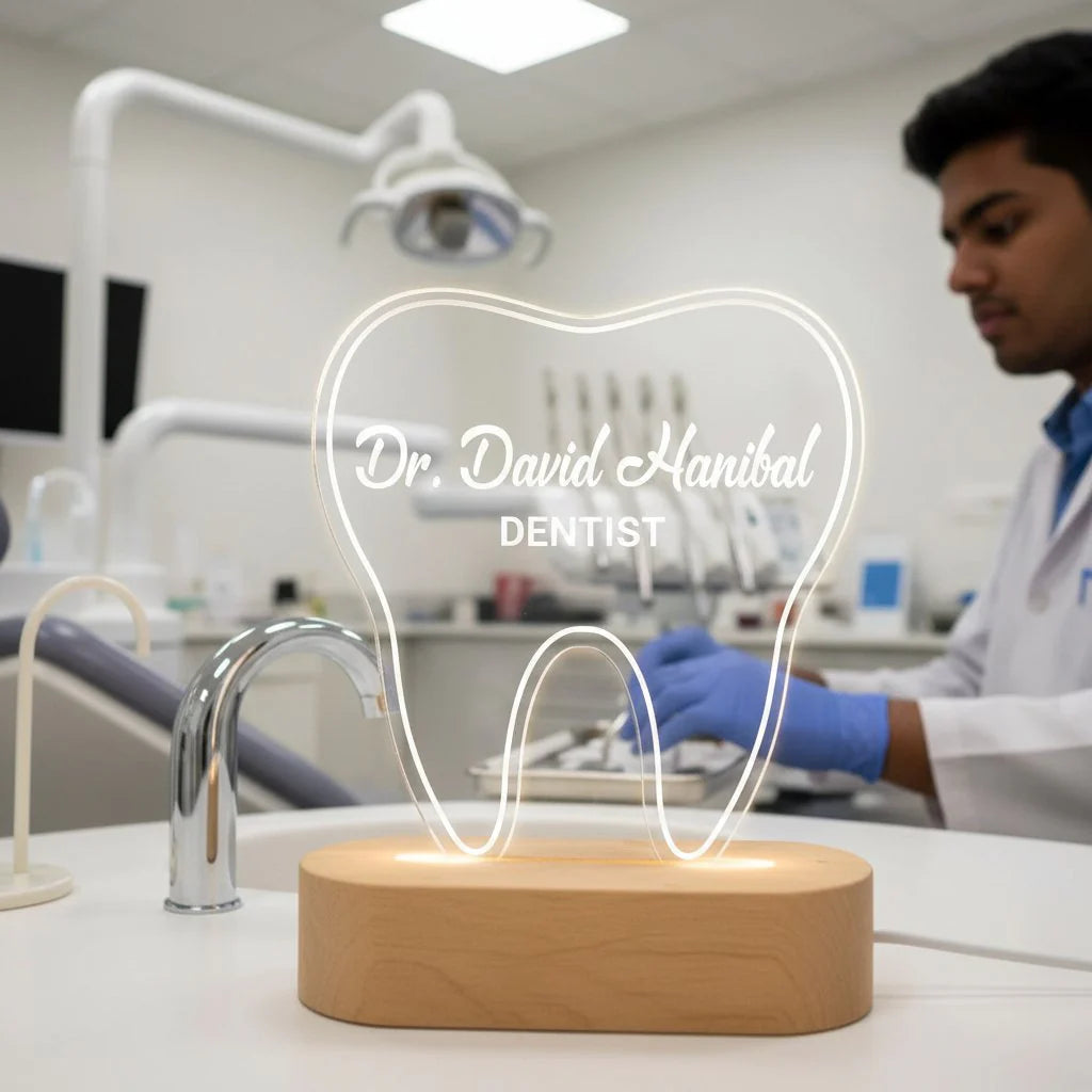 Personalized Dentist LED Neon Night Light