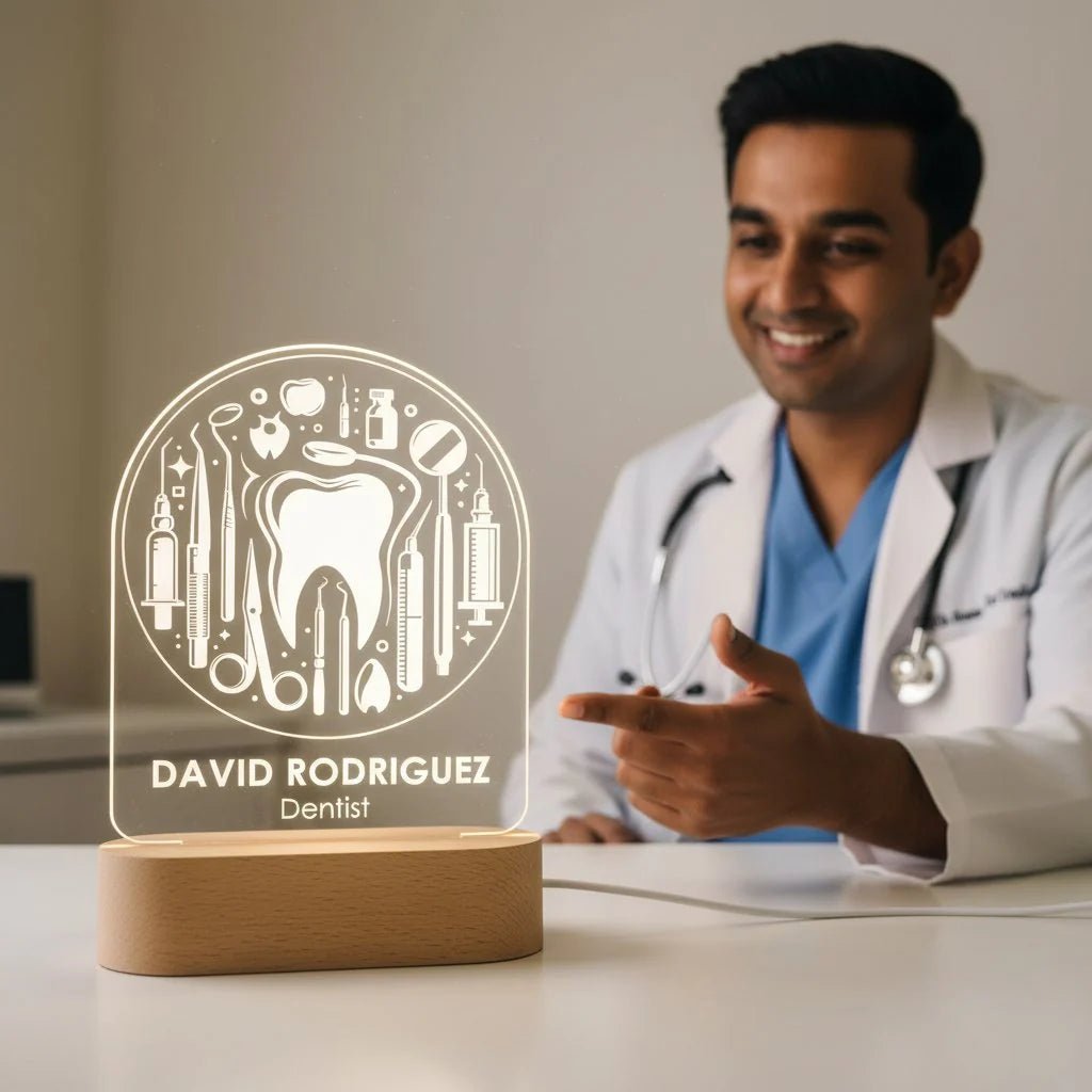 Personalized Dentist LED Night Light