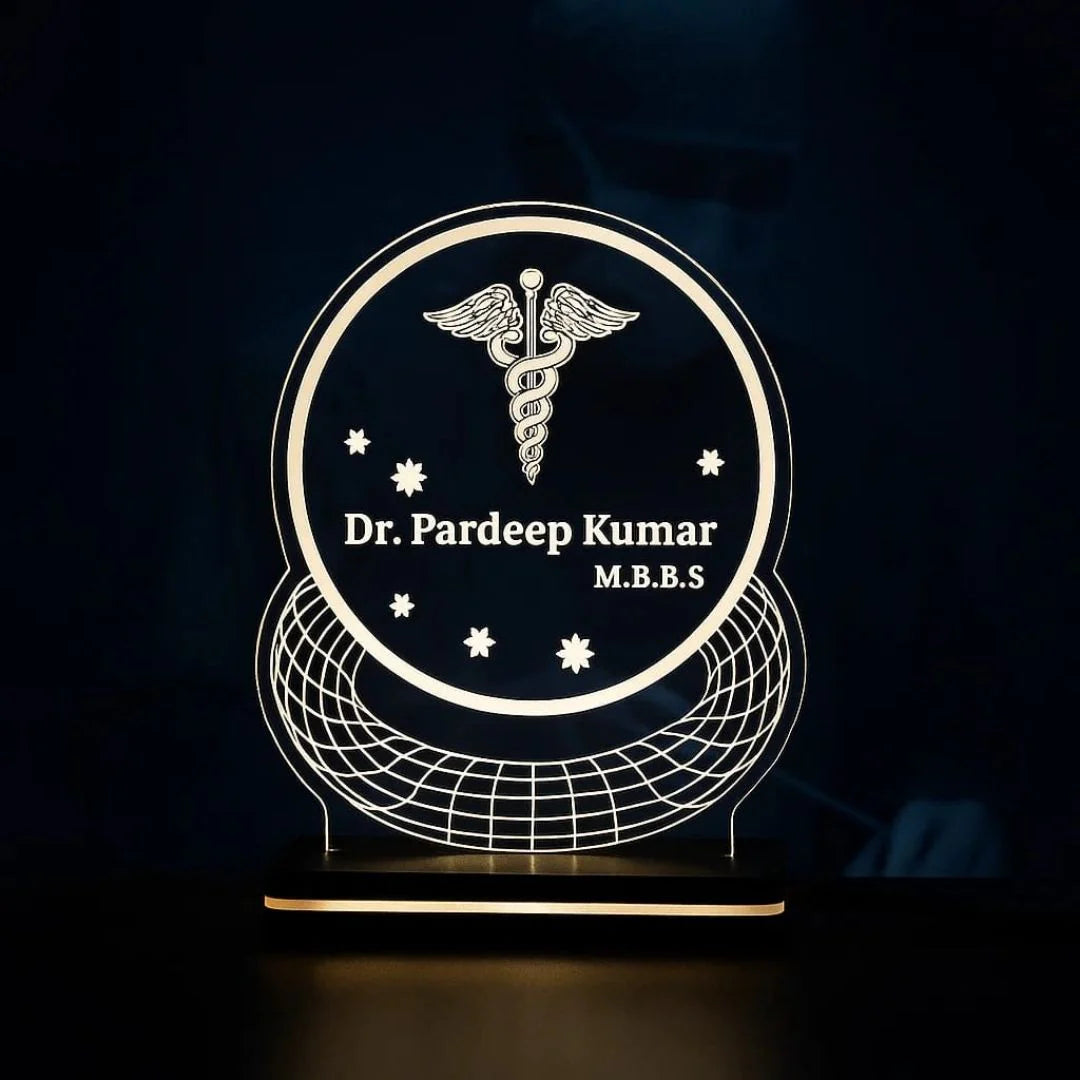 Personalized Doctor LED Acrylic Name Plate