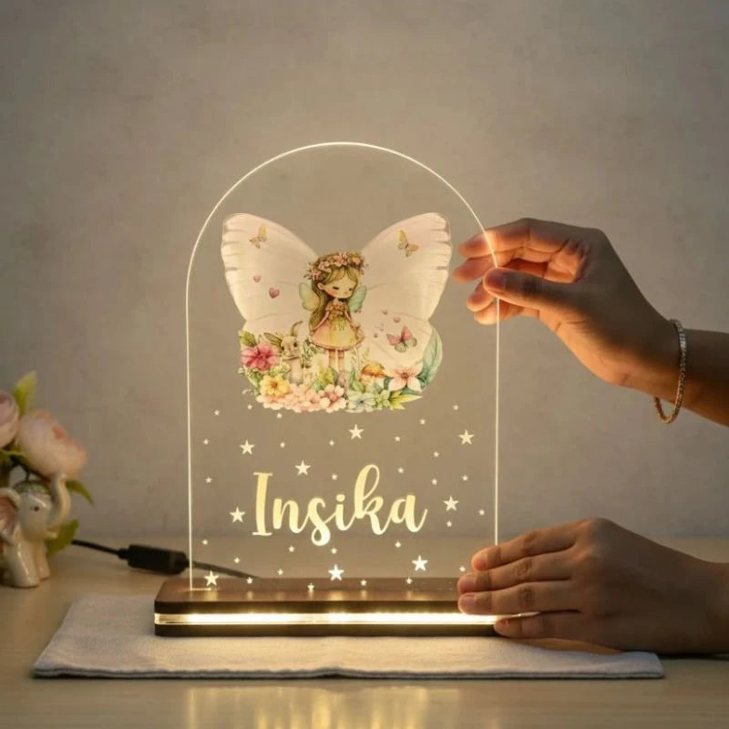 Personalized Kids Fairy LED Night Light