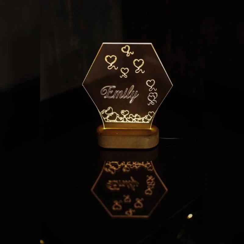 Personalized Lamp Anniversary Gift LED Light
