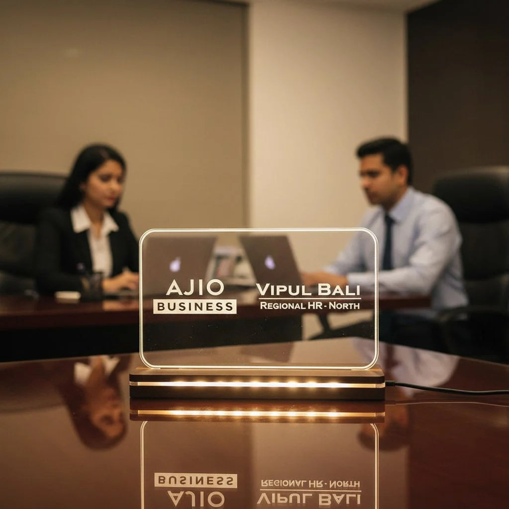 Personalized LED Acrylic Desk Sign