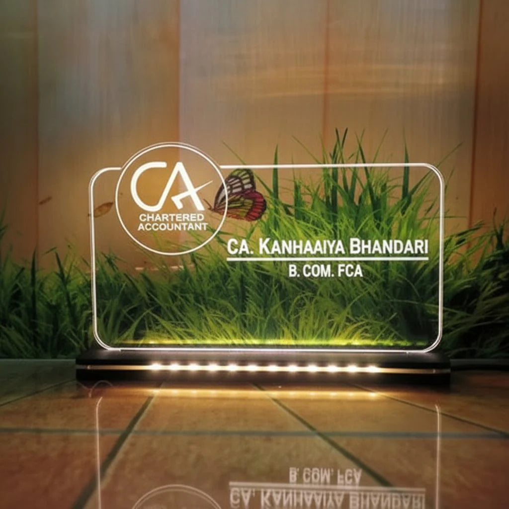 Personalized LED Acrylic Table Top Plaque