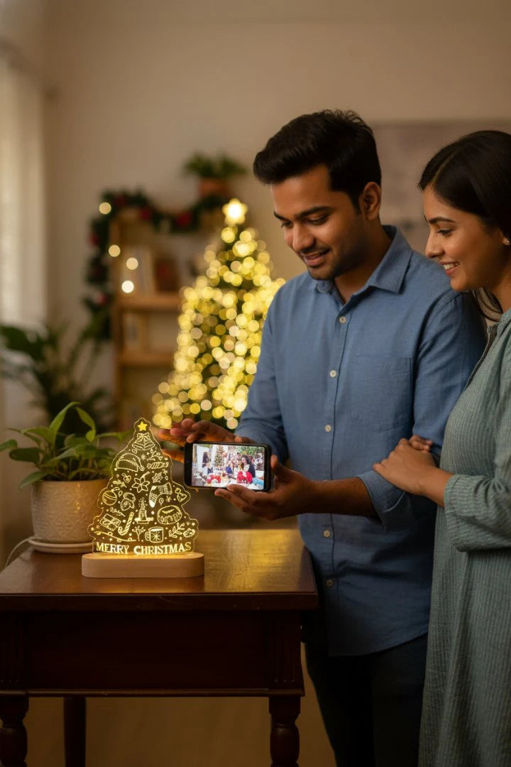 Personalized LED Christmas Tree Tabletop Decor