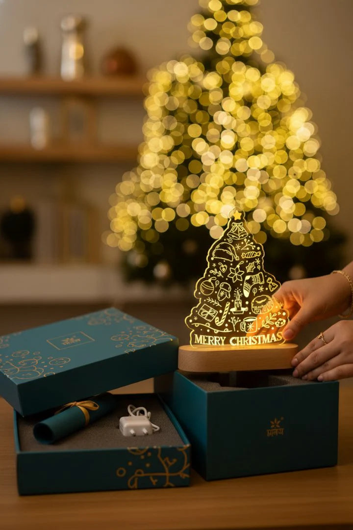 Personalized LED Christmas Tree Tabletop Decor