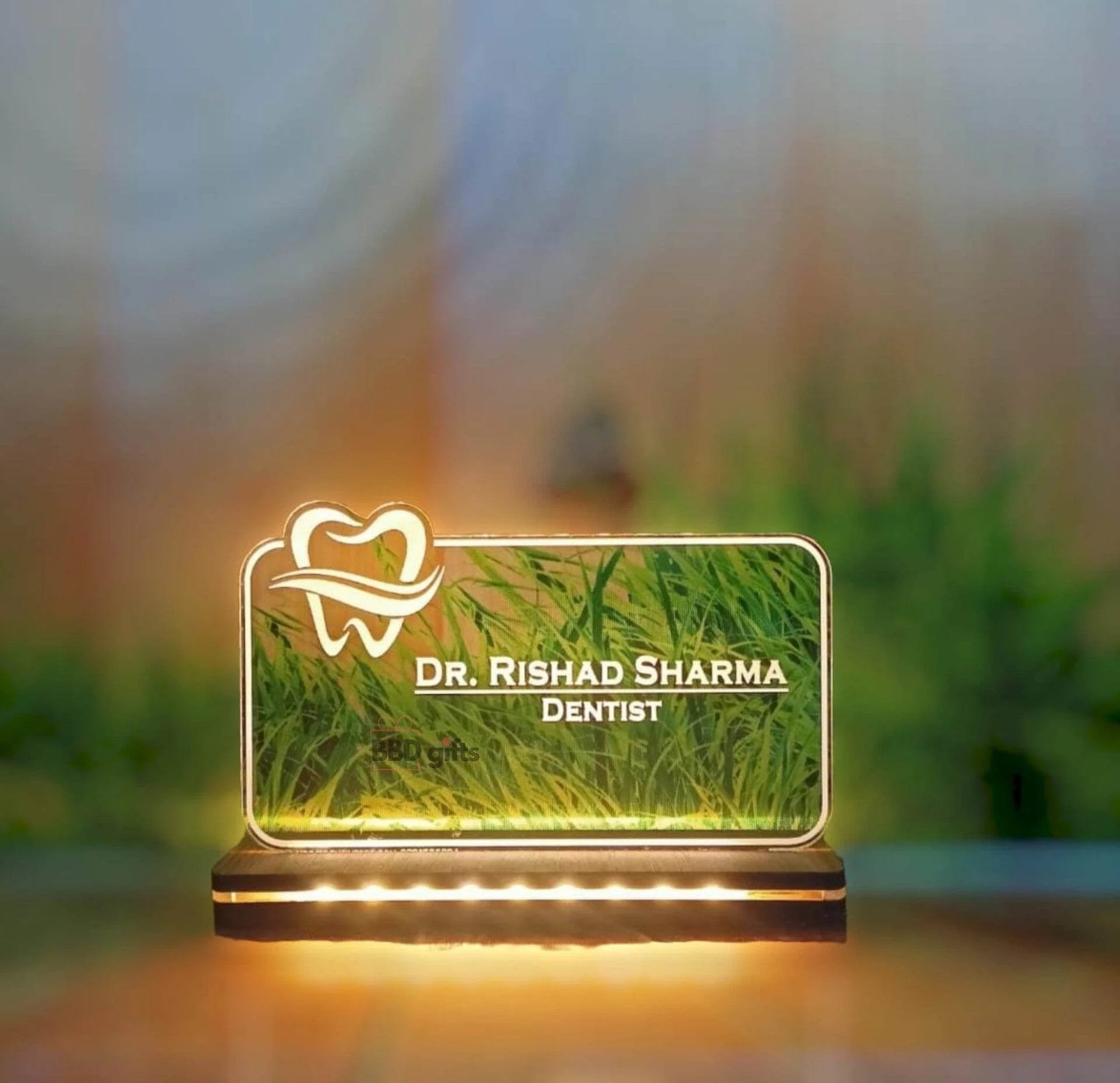 Personalized LED Doctor Name Plate