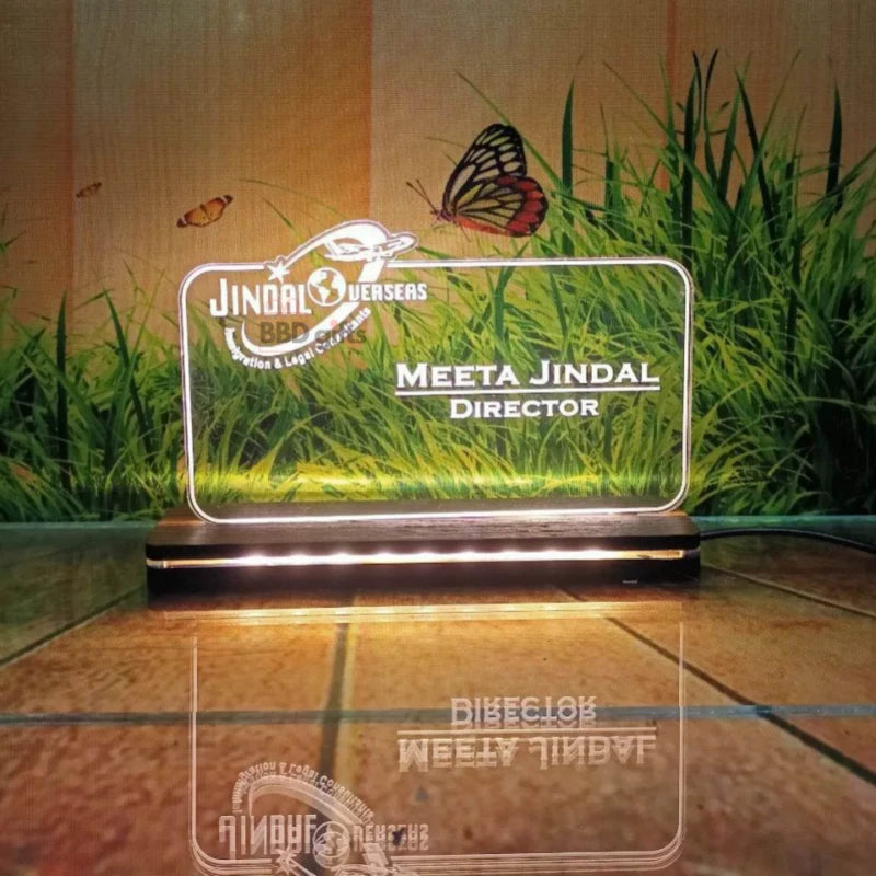 Personalized LED Name Plate For Director
