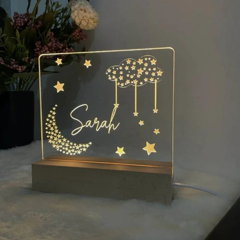 Personalized LED Night Lamp Custom Name