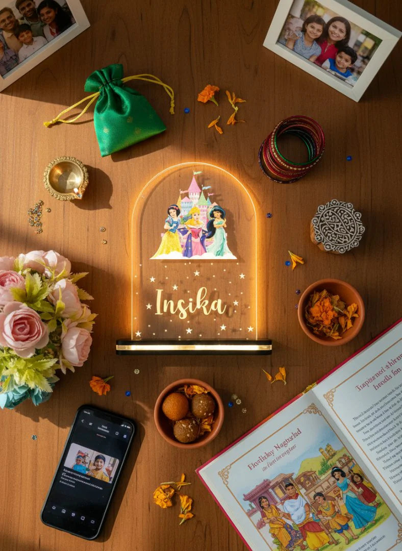 Personalized LED Princess Light Custom Kids Night Light Gift